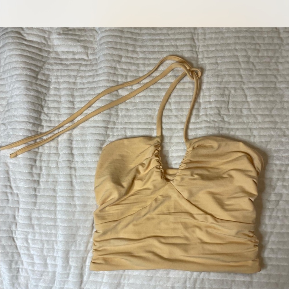 Abercrombie & Fitch Light Orange Halter Top